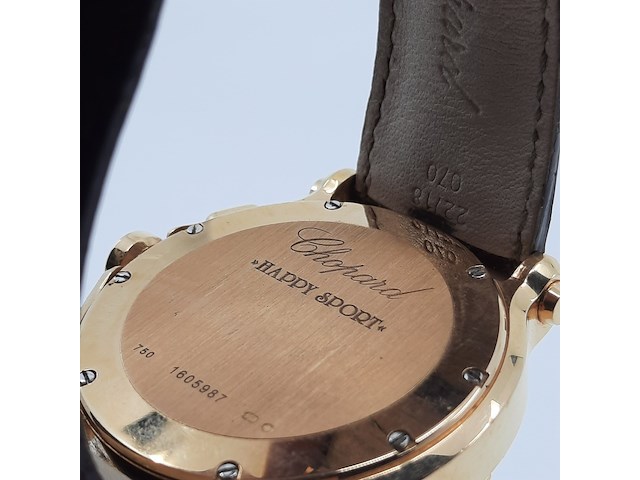 Heren polshorloge, chopard, happy sport 5x diamond - afbeelding 13 van  24