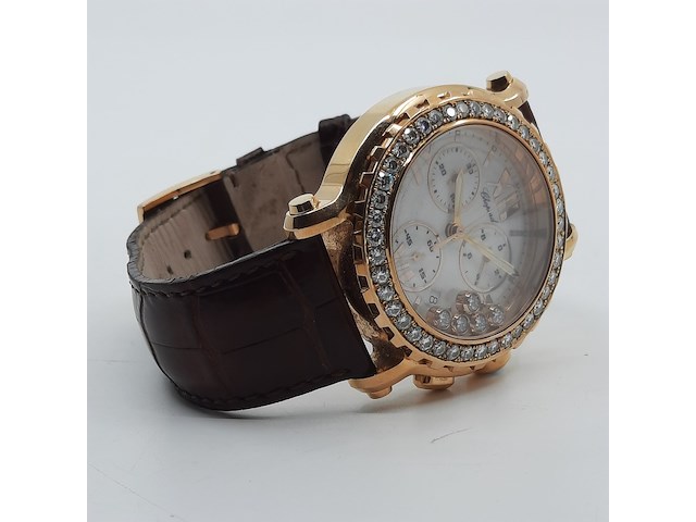 Heren polshorloge, chopard, happy sport 5x diamond - afbeelding 15 van  24