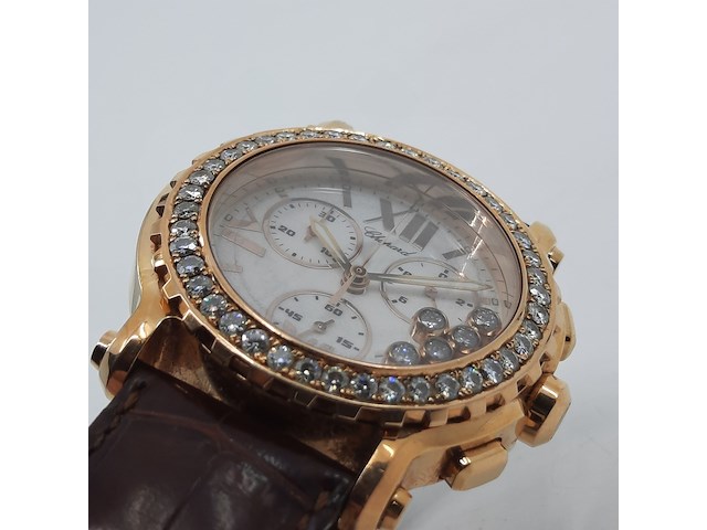 Heren polshorloge, chopard, happy sport 5x diamond - afbeelding 16 van  24