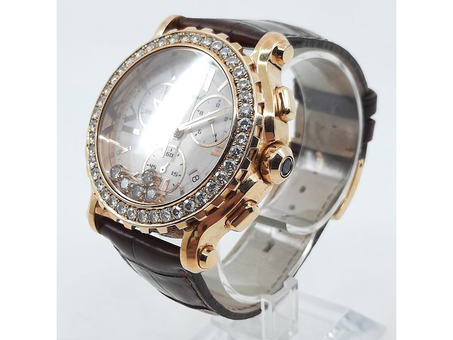 Heren polshorloge, chopard, happy sport 5x diamond - afbeelding 18 van  24