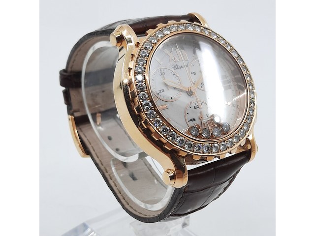 Heren polshorloge, chopard, happy sport 5x diamond - afbeelding 24 van  24