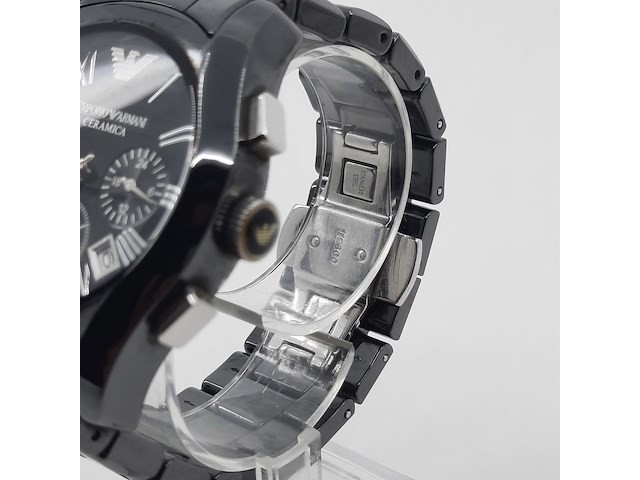 Heren polshorloge, emporio armani, ceramica, ar 1400 - afbeelding 2 van  16