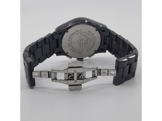 Heren polshorloge, emporio armani, ceramica, ar 1400 - afbeelding 3 van  16
