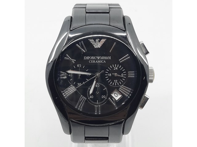 Heren polshorloge, emporio armani, ceramica, ar 1400 - afbeelding 1 van  16
