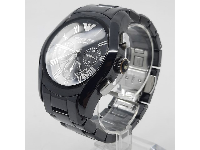 Heren polshorloge, emporio armani, ceramica, ar 1400 - afbeelding 9 van  16