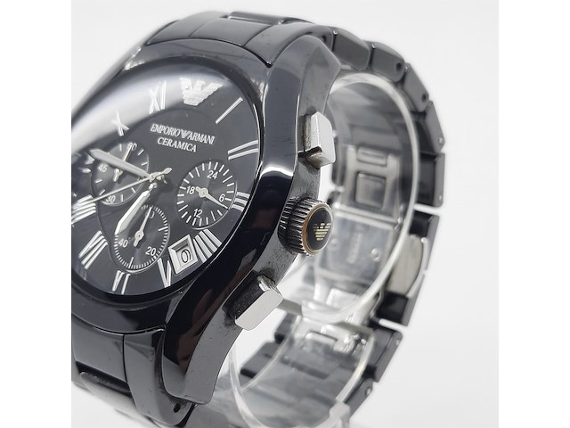 Heren polshorloge, emporio armani, ceramica, ar 1400 - afbeelding 16 van  16
