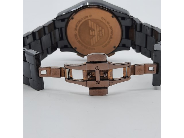 Heren polshorloge, emporio armani, ceramica ar 1410 - afbeelding 11 van  18