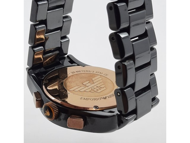 Heren polshorloge, emporio armani, ceramica ar 1410 - afbeelding 15 van  18
