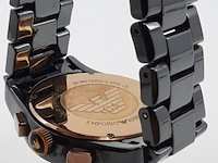 Heren polshorloge, emporio armani, ceramica ar 1410 - afbeelding 15 van  18
