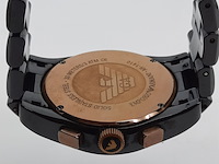 Heren polshorloge, emporio armani, ceramica ar 1410 - afbeelding 16 van  18