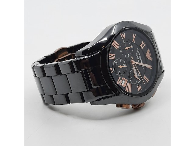 Heren polshorloge, emporio armani, ceramica ar 1410 - afbeelding 17 van  18