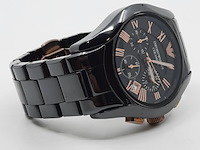 Heren polshorloge, emporio armani, ceramica ar 1410 - afbeelding 17 van  18