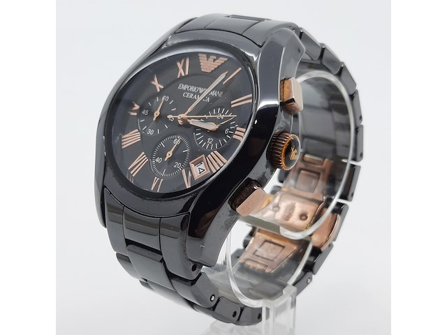Heren polshorloge, emporio armani, ceramica ar 1410 - afbeelding 2 van  18