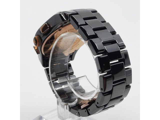 Heren polshorloge, emporio armani, ceramica ar 1410 - afbeelding 3 van  18