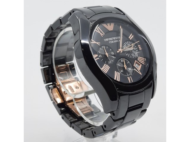 Heren polshorloge, emporio armani, ceramica ar 1410 - afbeelding 6 van  18
