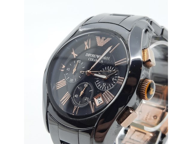 Heren polshorloge, emporio armani, ceramica ar 1410 - afbeelding 7 van  18