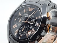 Heren polshorloge, emporio armani, ceramica ar 1410 - afbeelding 7 van  18