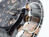 Heren polshorloge, emporio armani, ceramica ar 1410 - afbeelding 8 van  18