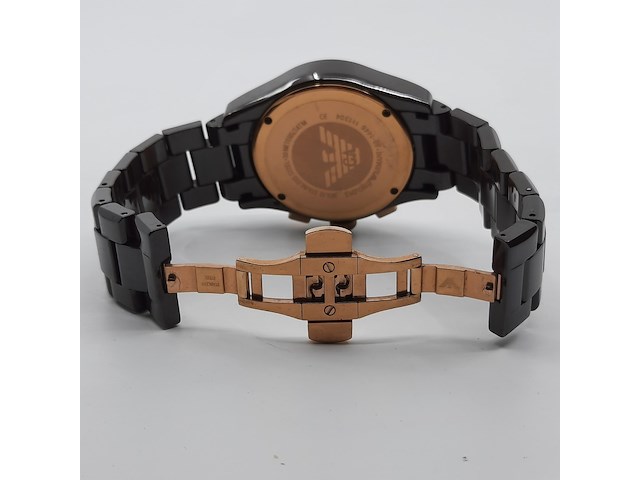 Heren polshorloge, emporio armani, ceramica, ar 1446 - afbeelding 3 van  17