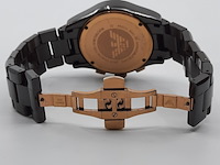 Heren polshorloge, emporio armani, ceramica, ar 1446 - afbeelding 3 van  17