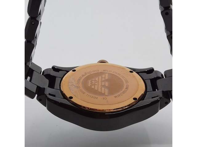 Heren polshorloge, emporio armani, ceramica, ar 1446 - afbeelding 5 van  17