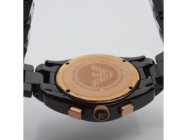 Heren polshorloge, emporio armani, ceramica, ar 1446 - afbeelding 7 van  17