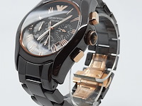 Heren polshorloge, emporio armani, ceramica, ar 1446 - afbeelding 10 van  17