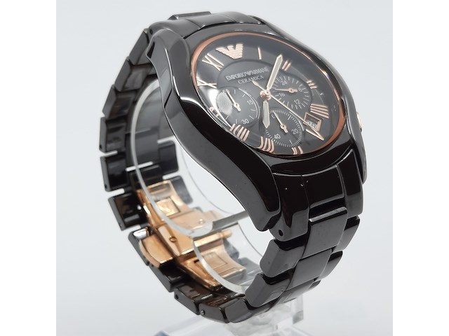 Heren polshorloge, emporio armani, ceramica, ar 1446 - afbeelding 15 van  17