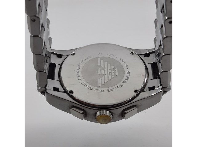 Heren polshorloge, emporio armani, ceramica, ar 1465 - afbeelding 5 van  16