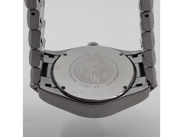 Heren polshorloge, emporio armani, ceramica, ar 1465 - afbeelding 7 van  16