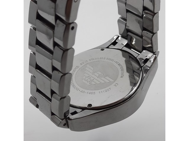 Heren polshorloge, emporio armani, ceramica, ar 1465 - afbeelding 8 van  16