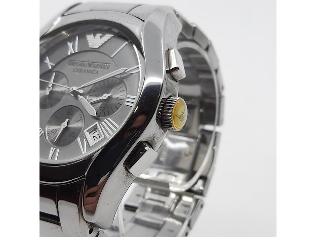 Heren polshorloge, emporio armani, ceramica, ar 1465 - afbeelding 16 van  16