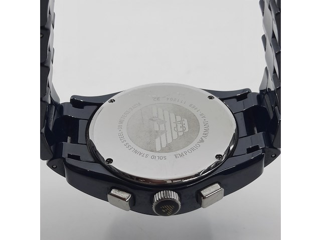 Heren polshorloge, emporio armani, ceramica, ar 1469 - afbeelding 5 van  16