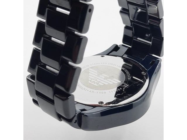 Heren polshorloge, emporio armani, ceramica, ar 1469 - afbeelding 8 van  16
