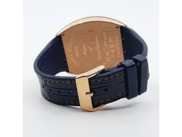 Heren polshorloge, franck muller, yachting 5n bl v45 sc dt, roségouden - afbeelding 4 van  27