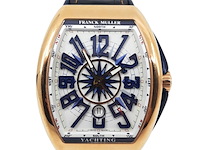 Heren polshorloge, franck muller, yachting 5n bl v45 sc dt, roségouden