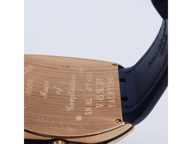 Heren polshorloge, franck muller, yachting 5n bl v45 sc dt, roségouden - afbeelding 15 van  27