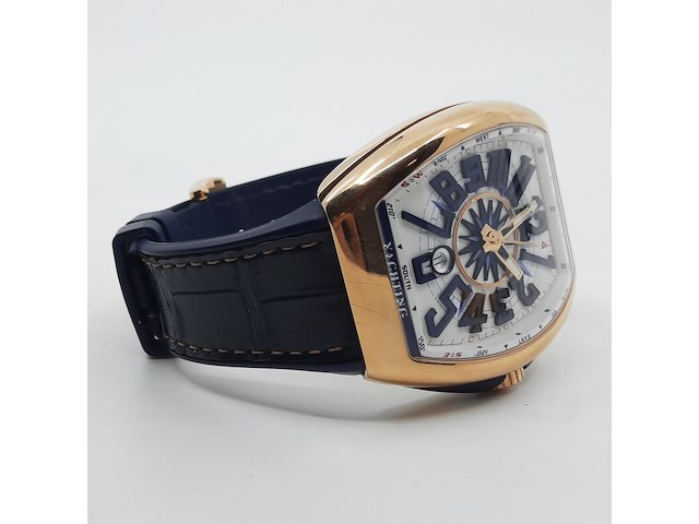 Heren polshorloge, franck muller, yachting 5n bl v45 sc dt, roségouden - afbeelding 17 van  27