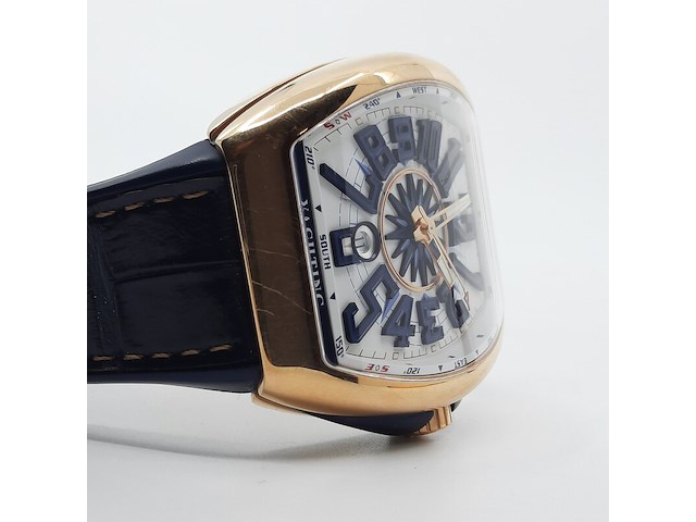 Heren polshorloge, franck muller, yachting 5n bl v45 sc dt, roségouden - afbeelding 18 van  27