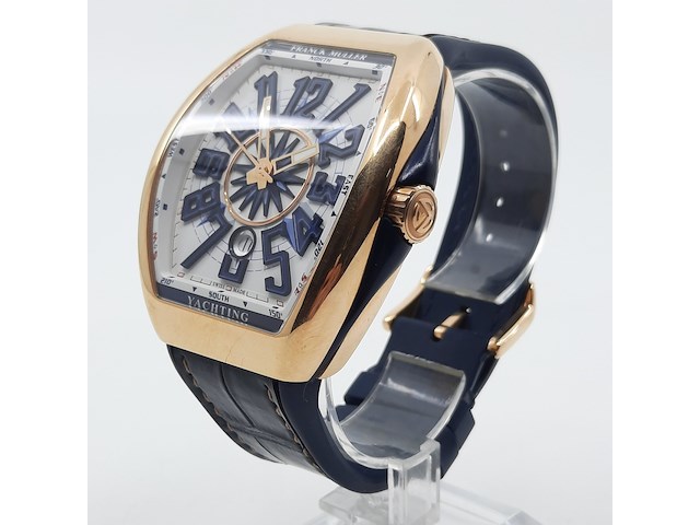 Heren polshorloge, franck muller, yachting 5n bl v45 sc dt, roségouden - afbeelding 12 van  27