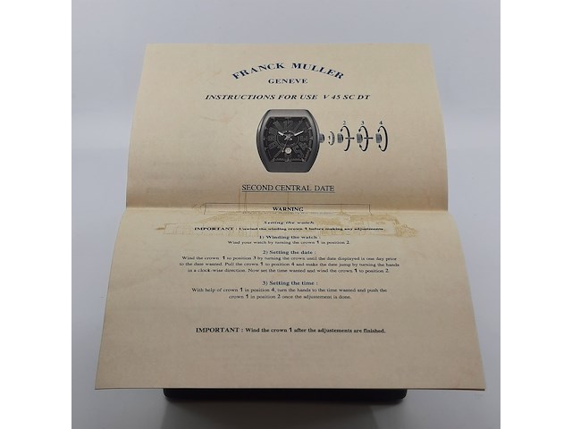 Heren polshorloge, frank muller, vanguard v45 sc dt tt br nr - afbeelding 21 van  30