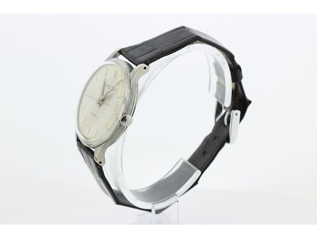 Heren polshorloge, iwc, vintage model, grijze wijzerplaat, 60er jaren - afbeelding 5 van  7