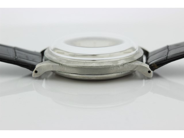 Heren polshorloge, iwc, vintage model, grijze wijzerplaat, 60er jaren - afbeelding 7 van  7