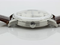 Heren polshorloge, iwc, vintage model, grijze wijzerplaat, 60er jaren - afbeelding 6 van  8