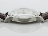 Heren polshorloge, iwc, vintage model, grijze wijzerplaat, 60er jaren - afbeelding 7 van  8