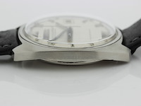 Heren polshorloge, iwc, vintage model, grijze wijzerplaat, 60er jaren - afbeelding 8 van  9