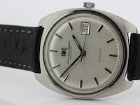 Heren polshorloge, iwc, vintage model, grijze wijzerplaat, 60er jaren - afbeelding 9 van  9