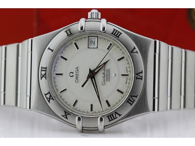 Heren polshorloge, omega, constellation perpetual calender, witte wijzerplaat, ca 2010 - afbeelding 4 van  11