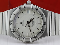 Heren polshorloge, omega, constellation perpetual calender, witte wijzerplaat, ca 2010 - afbeelding 4 van  11