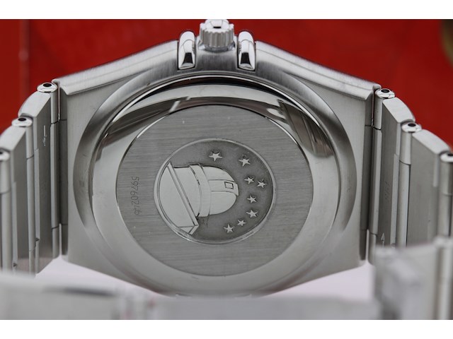 Heren polshorloge, omega, constellation perpetual calender, witte wijzerplaat, ca 2010 - afbeelding 6 van  11